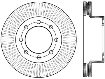 StopTech Power Slot 12-15 Ford F-250/F-350 Rotor rainuré avant droit