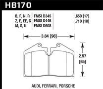 Hawk HB170B.650 91-96 Porsche 911 HPS 5.0 Performance Street Rear Brake Pads
